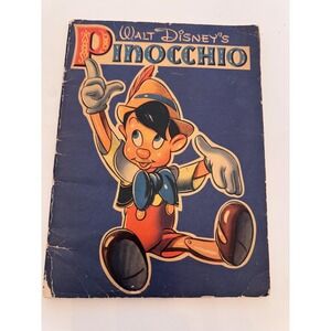 Vintage Walt Disney's Pinocchio Book | Classic Disney Children's Storybook